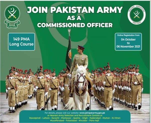Join Pak Army 149 PMA Long Course 2021 Registration Online