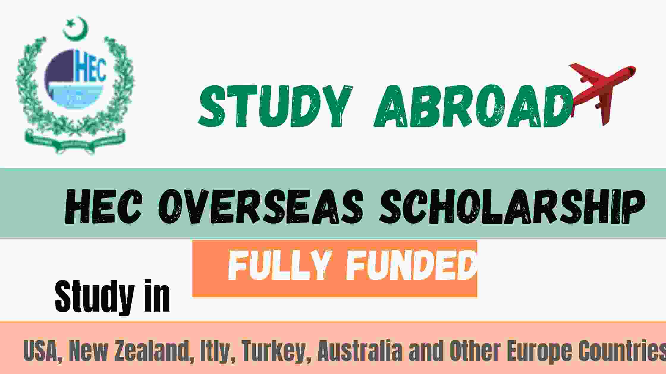 HEC Overseas Scholarship 2022 Apply Online