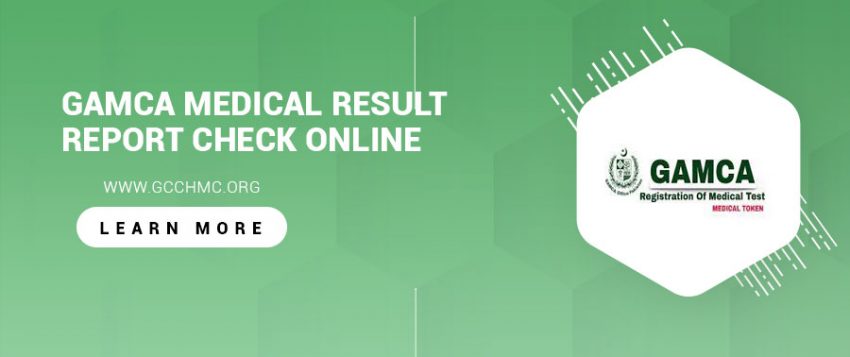 GAMCA medical result report