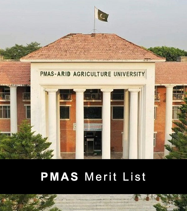 PMAS Arid University Merit List 2022