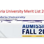 Bahria University Merit List 2023 Spring and Fall