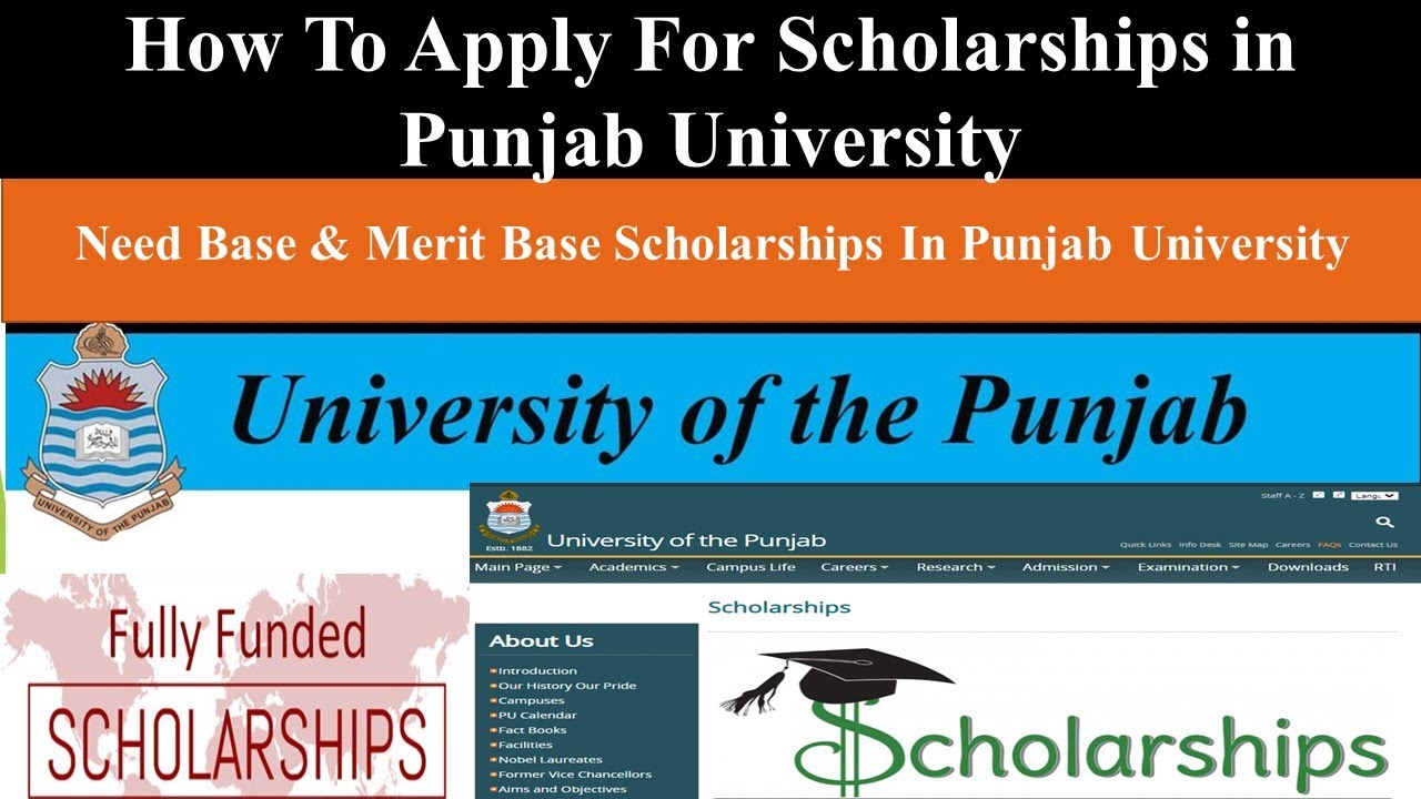  Punjab University Scholarship 2023 Apply Online