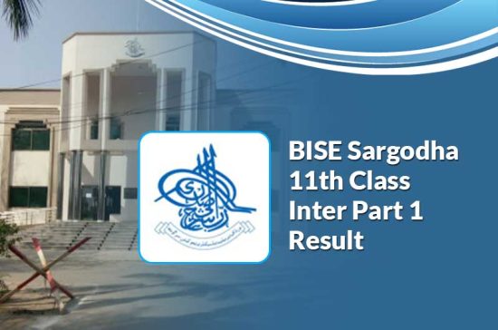 BISE Sargodha Board Inter Part 1 Result 2023
