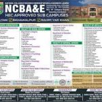 NCBA&E Bahawalpur admission