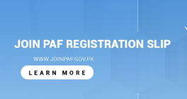 Join PAF Registration Slip 2023 Print Registration Slip @www.joinpaf.gov.pk