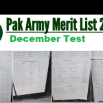 PAK Army Soldier Merit list 2023 Check Online Selected Name