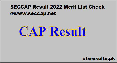 SECCAP Result 2023 Merit List Check @www.seccap.net