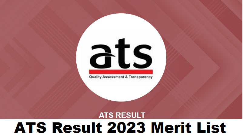 ATS Result 2023 Merit List Check Now Helper and Family Welfare Worker Assistant
