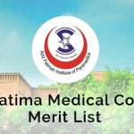 Aziz Fatimah Medical College Merit List 2023 For MBBS Download PDF