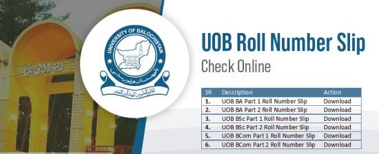 UOB NTS Entry Test Roll No Slip 2023 Download Online