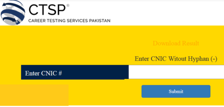 CTSP Result 2024 Merit List And Answer Key Check @ctsp.com.pk
