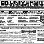 NEDUET Admission 2023 for Master MS degree Course Apply Online