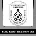 PIAIC Entry Test Results 2023 Merit List Check @www.piaic.org