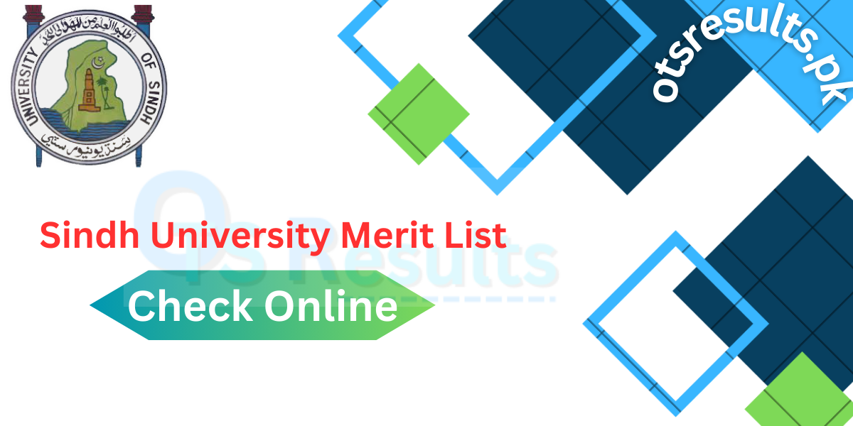 Sindh University Merit List 2024