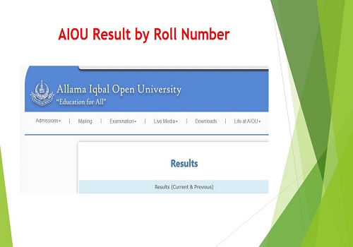 AIOU Result Check By Roll Number 
