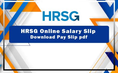 HRSG Online Salary Slip 2024 Download Online