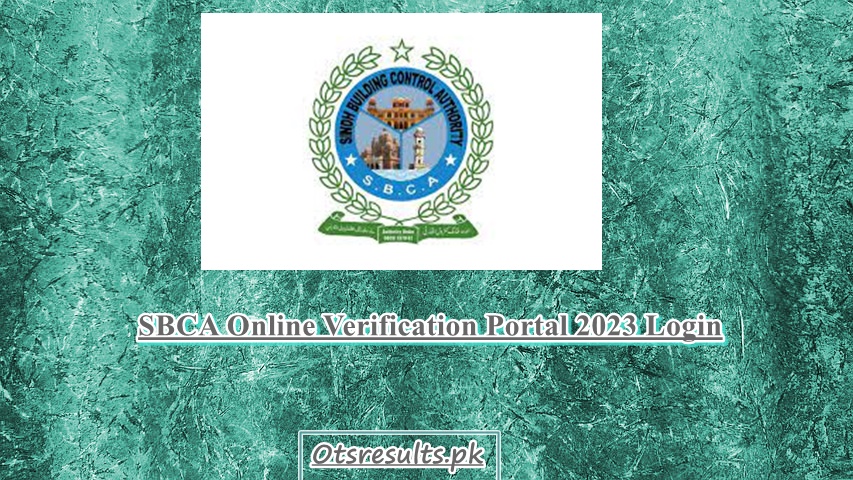 SBCA Online Verification Portal 2023 Login