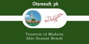 Tanzeem Ul Madaris Ahle Sunnat Result 2023
