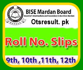 BISE Mardan Board Roll Number Slip