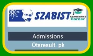 SZABIST Islamabad Admission 2024