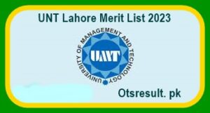 UMT Lahore Merit List 2024