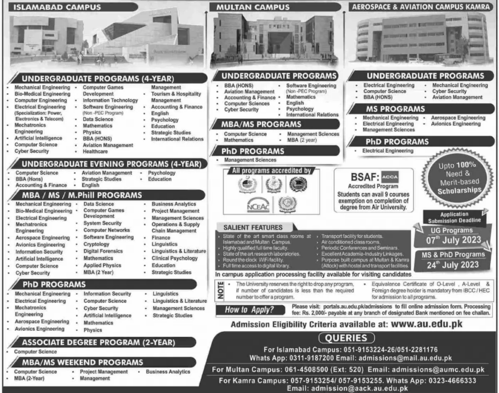 air-university-islamabad-admission-2023 