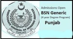 Punjab Nursing Admission System 2024