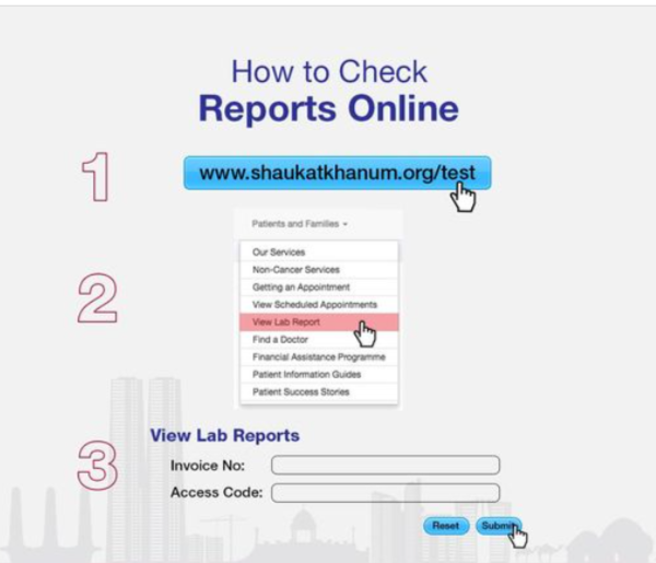 Shaukat khanum Lab Reports Online