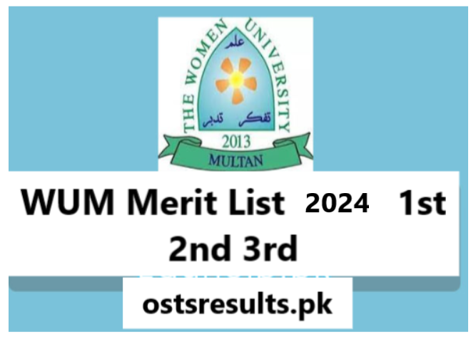  Women University Multan Merit List wmu 