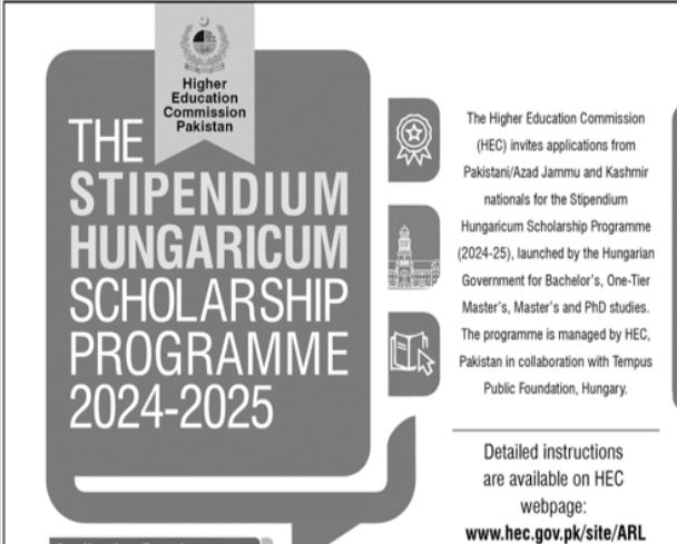 HEC Stipendium Hungaricum Scholarship 2024 APPLY