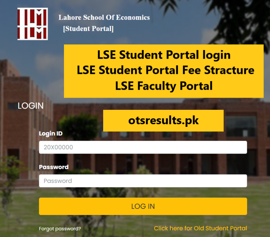 Lahore School Of Economics LSE Student Portal Login