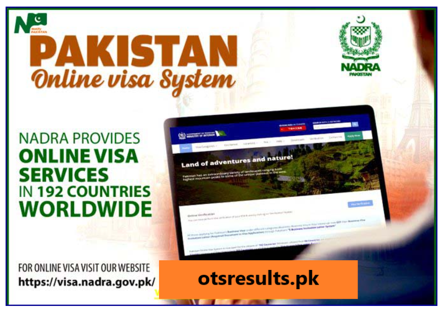 NADRA Provide Pakistan Online Visa System for Foreign 