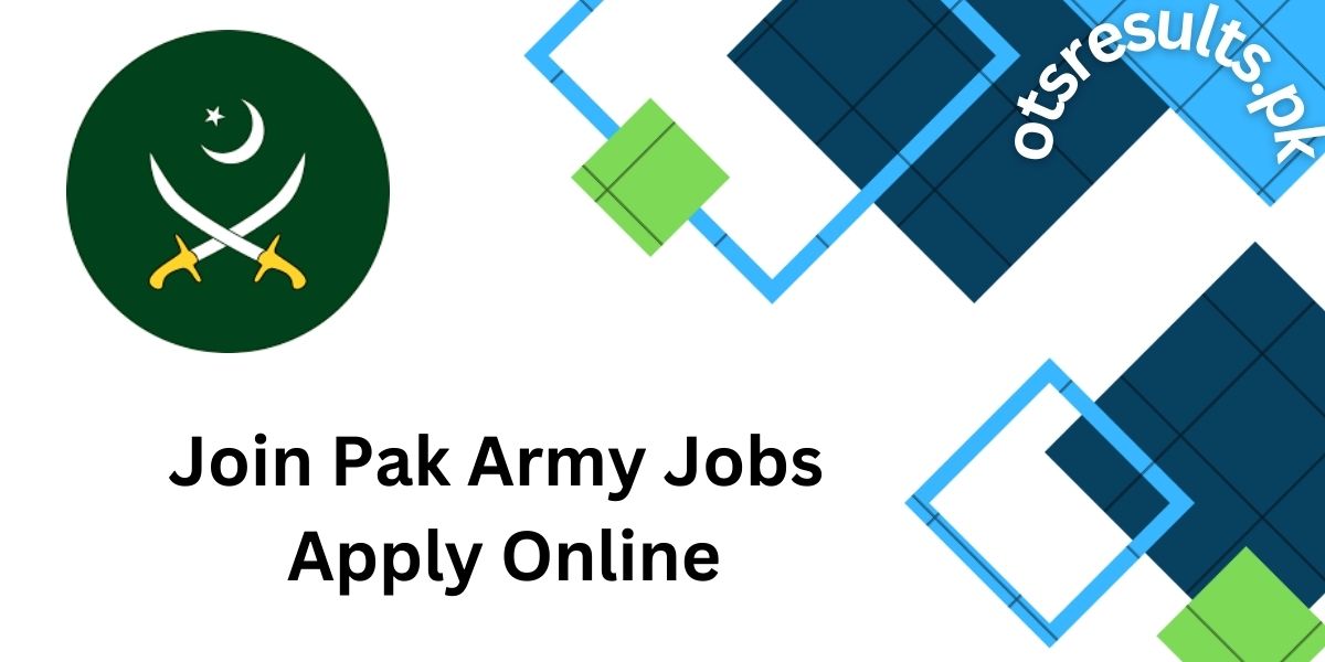 Join Pak Army Jobs 2024