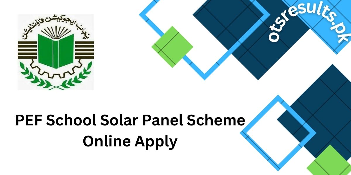 PEF School Solar Panel Scheme 2024