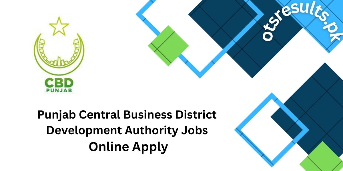 Punjab Central Business District Development Authority Jobs 2024